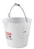 ノーブランド品 作業用バケツ プラスチック ラバケット 8L メモリ付
