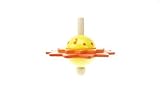 Bilipala Wooden Flower Spinning Top Gyro Peg-top Toys for Baby Kids, Hand Rotation Gyro [並行輸入品]