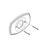 Grohe 47616000 Geneva Starlightクロム浴室フランジ