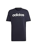 [アディダス] 半袖 Tシャツ エッセンシャルズ シングルジャージー リニア刺しゅうロゴ ECQ98 メンズ レジェンドインク/ホワイト(IC9275) M