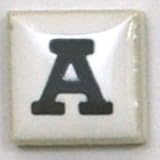 15ミリ角アルファベットタイル【Ａ～M】約15×15×厚さ4mm／1個売り A