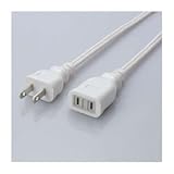(まとめ)エレコム 電源延長ケーブル T-E2230〔×5セット〕