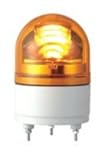 パトライト LED回転灯 AC100V φ100 黄 RHE-100-Y LED