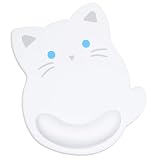 Newseego マウスパッド かわいい リストレスト 一体型マウスパッド 低反発リストレス 人間工学 手首 クッション キャラクター 滑り止め 水洗い 耐久性良い 疲労軽減 ゲーム 仕事用 パソコンパッド 可愛い猫柄