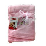 Fisher-Price Pink Rabbit Fleece Baby Blanket 30 X 40 Tall by Fisher-Price