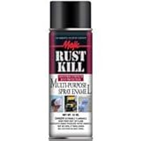 Majic 149369 20228 8-2022 SPRAY Enamel Semi Gloss Black Rust Kill Size Spray, 12 oz [並行輸入品]