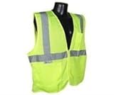 Radians SV2ZGM 2X Safety Vest Class 2 Zipper with Pockets Lime Green Mesh by Radians