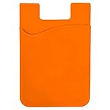 リテマス スマホ カードケース カードホルダー 貼り付け シリコン スマホポケット 背面ポケット カード収納 イエロー