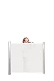 Lascal KiddyGuard Accent Retractable Baby Safety Gate with Mesh, White [並行輸入品]