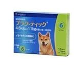 プラクーティック 小型～中型犬用 1.1ml (4.5 kg 以上 11 kg 未満) 6ピペット (動物用医薬品)