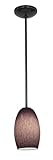 Access Lighting 28078-1R-ORB/PLC Chianti Glass Pendant One Light Pendant with Rods, Oil Rubbed Bronz