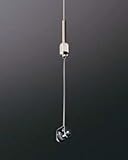 e-kanamono ステンレスワイヤーセット RWS-E 1.0mm 玉付ワイヤー 3Mセット 軽量用パネル吊金具付