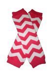 CHEVRON Hot Pink & White Zig Zag Baby Sweet Leggings/Leggies/Leg Warmers - BubuBibi by BubuBibi