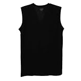 [グンゼ] Vネック スリーブレスシャツ V首 タンクトップ the GUNZE 綿100% 消臭 メンズ CK9018N 防臭 M スミクロ