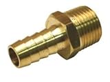 NationalブランドAlternative gidds-391897真鍮ホースバーブアダプタ、3 / 4 " x 1 / 2 " MIP