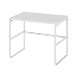 【スタンド色:ホワイト】モニタースタンド 日本製 モニター台W390xD250xH335mm スチール製 トールタイプ 机上台 モニター 台 液晶モニター台 プリンター台 収納 机上ラック 机上台 パソコン台 オフィス 自宅用 テレワーク 在宅勤務 h03-390335-wh