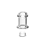 Tsukitoy アナルプラグ 中空プラグ 円筒型 アナルディルド 蓋付き 初心者向け アダルトグッズ 多種用途 あなるプラグ 開放型プラグ ｓｍプレイ S 透明