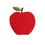 ニットワッペン　ワンサイズ　リンゴ