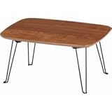 不二貿易 折れ脚ローテーブル トロン 4030MBR FBC10493 【まとめ 5セット】