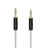 luxferre 4.4mm mdr-1a mdr-1am2 mdr-1r mdr-1abt mdr-1adac mdr-xb950bt ath-msr7 sr5 交換 ヘッドホン ケーブル 4.4mm バランス ケーブル リケーブル 4.4mm プラグ 4.4mm 3.5mm 変換 延長コード NW-WM1A NW-WM1Z NW-ZX300 TA-ZH1ES PHA-2A等に対応 (1.2m)
