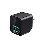 USB充電器 ACアダプター 2ポート 12W 急速充電器 USBコンセント PSE認証済み 折畳式プラグ スマホ充電器 携帯充電器 iPh