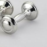 Empire Pewter Beaded Dumbbell Rattle by Empire Silver