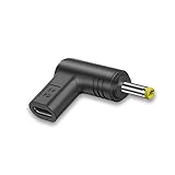type-c to dc変換 DCアダプター DC l字変換アダプター DC充電コード L字型パワー出力：5V 最大充電速度10W カメラ SATA 充電器 PD usb‑C-DCアダプター 端子の仕様：3.0*1.1 3.5*1.35 4.0*1.7 4.8*1.7 5.5*2.1 5.5*2.5 (4.8*1.7)