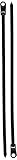 Monoprice 105789 14-Inch 120LBS Mountable head Cable Tie, 100-Piece/Pack, Black [並行輸入品]