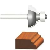 Vermont American 23144 3/8-Inch Radius Carbide Tipped Cove and Fillet Router Bit, 1/2-Inch Ball Bear