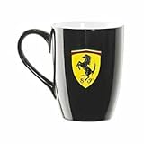 Ferrari Black Shield Stoneware Mug by Ferrari