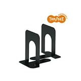 （まとめ）TANOSEE ブックエンド T型 中 ブラック 30組