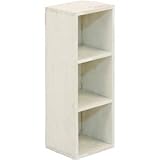 木製3段ボックス【moku】 幅16cm×奥行16cm ホワイト(白)