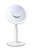 LASTAR 化粧鏡 LED USB-C充電式 高演色RA95 タッチパネル 5000k 無段階調光 0-55 mm