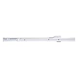 ヒッコリーハードウェアP1700-20-Wで20。ホワイトボトムマウントユーロ引き出しスライド