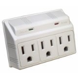 モリス製品89040 3アウトレットウォールアウトレットサージプロテクター