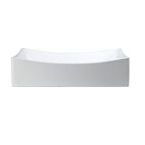 Decolav 1446-CWH Classically Redefined Rectangle Above Counter Lavatory Sink, White [並行輸入品]