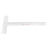 uxcell 学校 オフィス 測定ツール ルーラー ルール 45 cm ブラック クリア