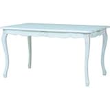 食卓 テーブル ホワイト 姫 白 ダイニングテーブル 135cm幅　ハンプトンスタイル