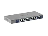 【正規品】 ネットギア NETGEAR スイッチングハブ 8ポート マルチギガ 10G / 5G / 2.5G / 1G / マルチギガアップリンク 金属筐体 リミテッドライフタイムハードウェア保証 アンマネージスイッチ GS108MX