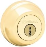 Kiwkset 780,3,AL 780 Single Cylinder Titan Deadbolt, US3, Polished Brass [並行輸入品]