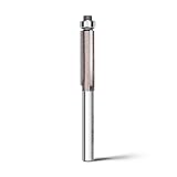 WOBLLMX 6mm軸トリマービット,Ø8mm ベアリング付き 3刃切断ルータービット電動トリマービット,CNC 彫刻機 木工 切断 ナイフ 木工用 切削工具