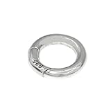 シルバー925 カラビナ サークル マルカン 丸カン 外径14.8mm 線の太さ2.8mm パーツ ハンドメイド DIY 極太 シルバー925製 銀 アクセサリー スターリングシルバー SILVER 刻印あり