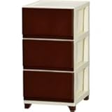 JEJ デコニー チェスト 3段 ブラウン DCN-3IVBR