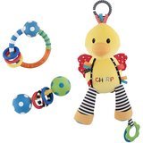 Sassy 3 Piece Stroller/Car Seat Activity Combo Pack, Chick