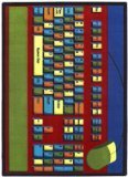 Joy Carpets Kid Essentials Early Childhood Keyboard Connection Rug Multicolored 5'4 x 7'8 [並行輸入品]