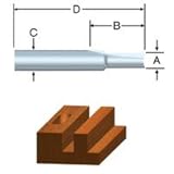 Vermont American23101Straight Mortising Power Bit-3/16"STRAIGHT ROUTER BIT (並行輸入品)