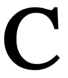Letter C Large