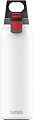 SIGG Hot & Cold ONE Light White (0.55 L) Thermo Trinkflasche, schadstofffreie und isolierte Edelstahl Trinkflasche, einhändig bedienbare Outdoor Thermo-Flasche