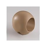 【10個セット】階段手すり滑り止め 『どこでもグリップ』たまご形 軟質樹脂 直径32mm ブラウン シロクマ 日本製 [簡易パッケージ品]