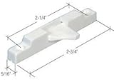 White Window Sash Flip Lock - 2/PK [並行輸入品]